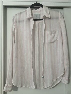 Rails Light Pink Striped Button-Down Shirt